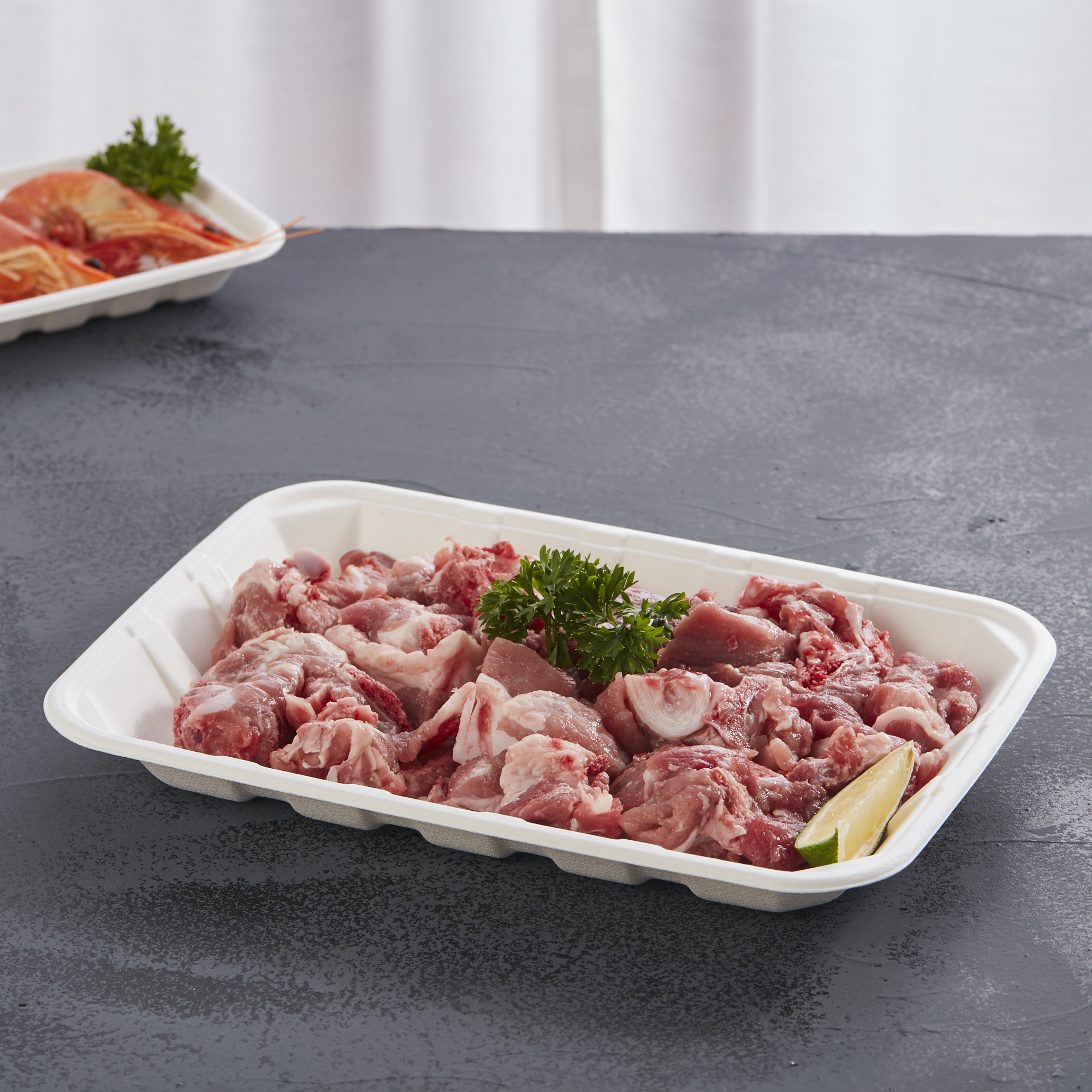 disposable bagasse meat tray