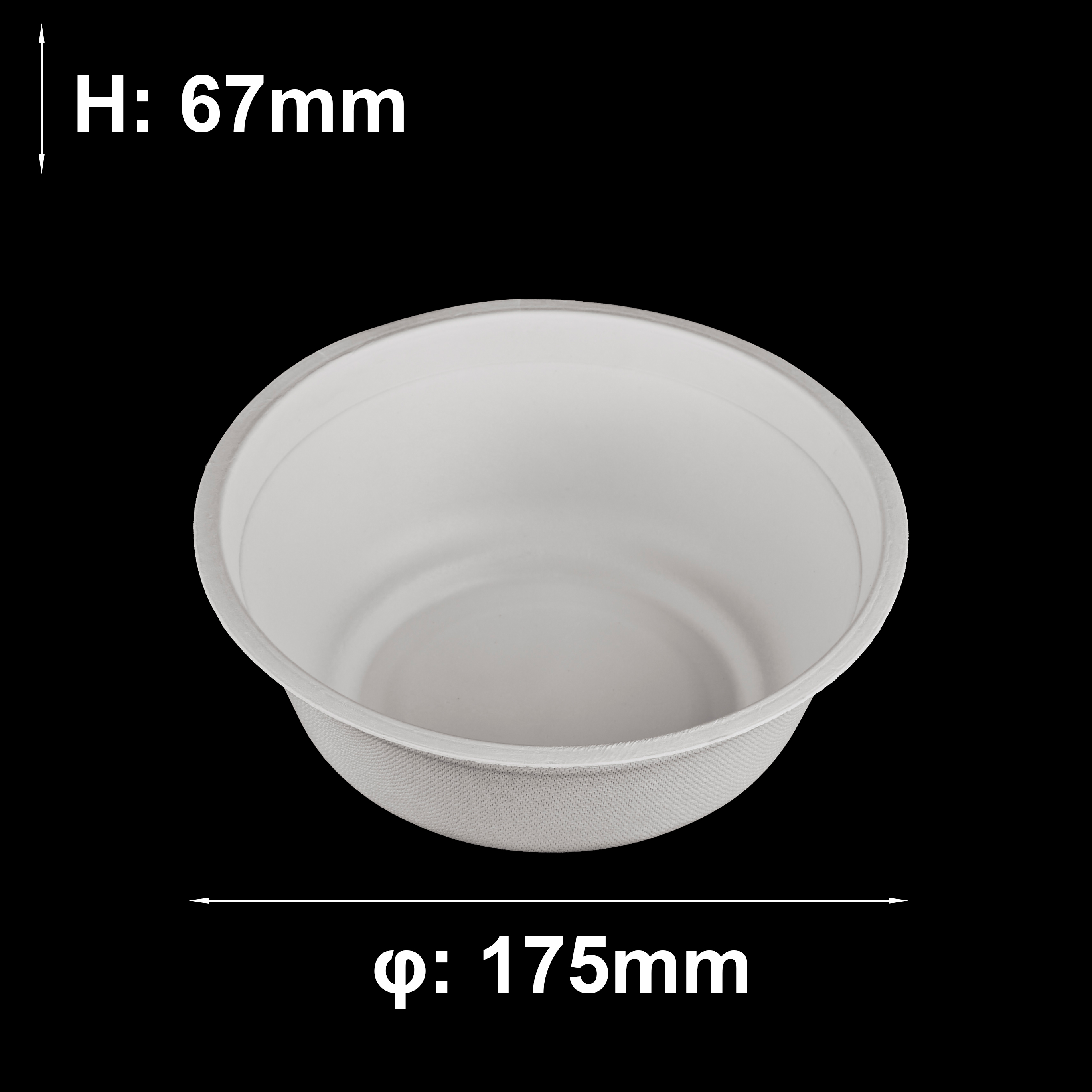 L014 sugarcane bagasse pulp bowl